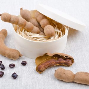 Dried Tamarind Fruits In A Bowl